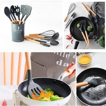 Kit C/12 Peças Utensílios De Cozinha - Mimos&Mais